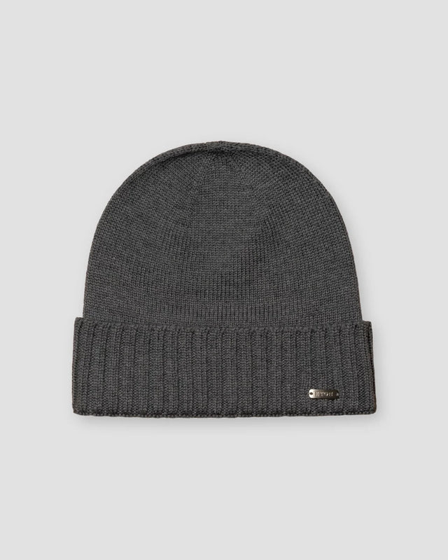 Dark grey Knitted Wool Beanie