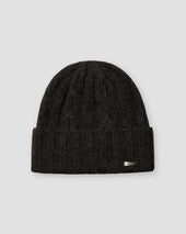 Dark grey Cable Knit Cashmere Beanie