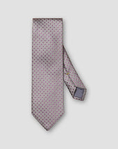 Gray Geometric Silk Tie