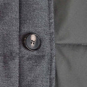 Dark Grey Loro Piana Wool Silk Blend Mante Coat