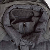 Dark Grey Loro Piana Wool Silk Blend Mante Coat
