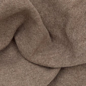 Dark Natural Crew Neck Cashmere Sweater