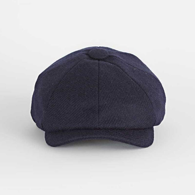 Dark Navy Twill Wool Gatsby Cap