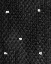 White Spot Knitted Cashmere Tie