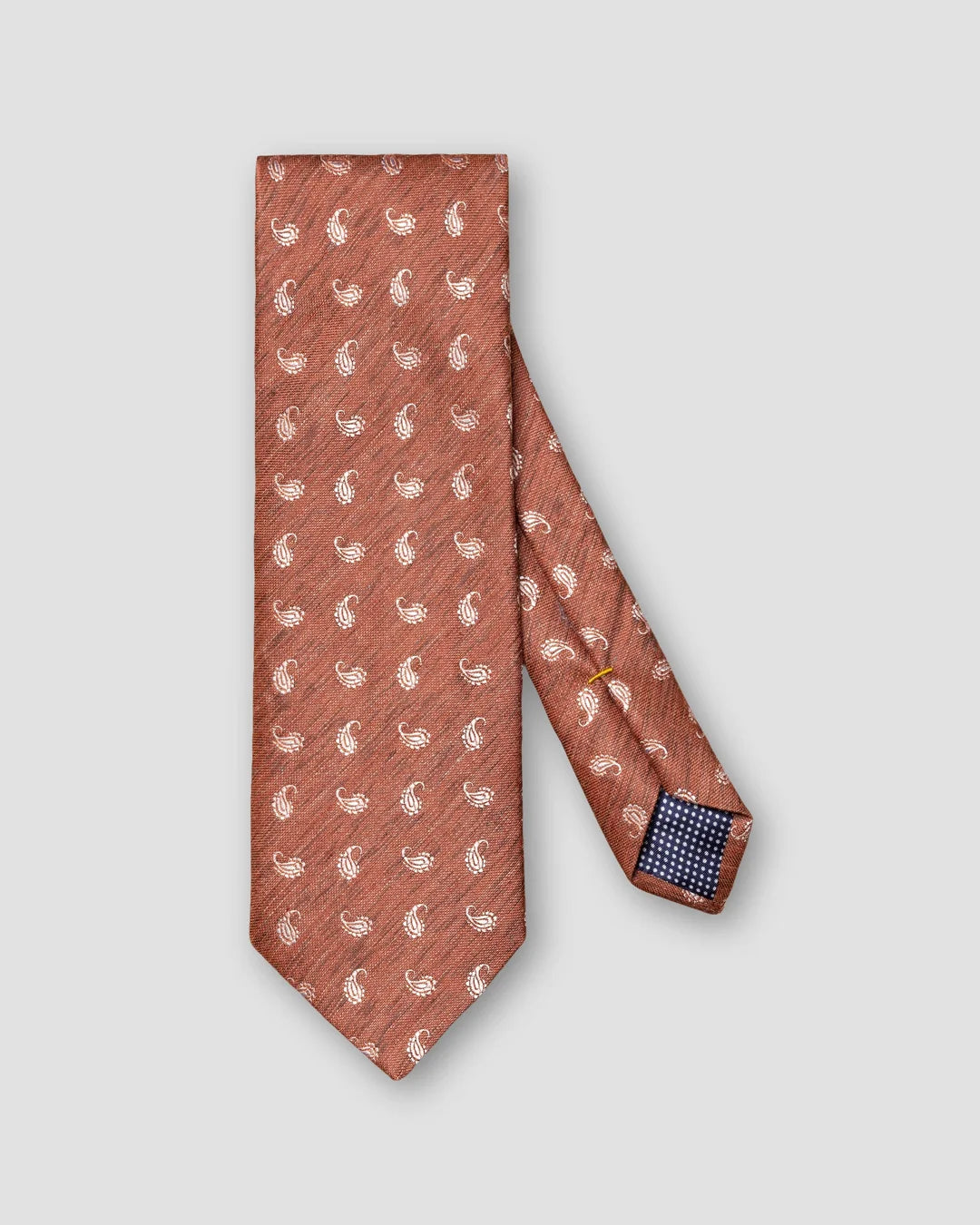 Burgundy Paisley Silk Linen Tie