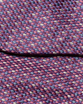 Pink Dotted Silk Bow Tie Ready Tied