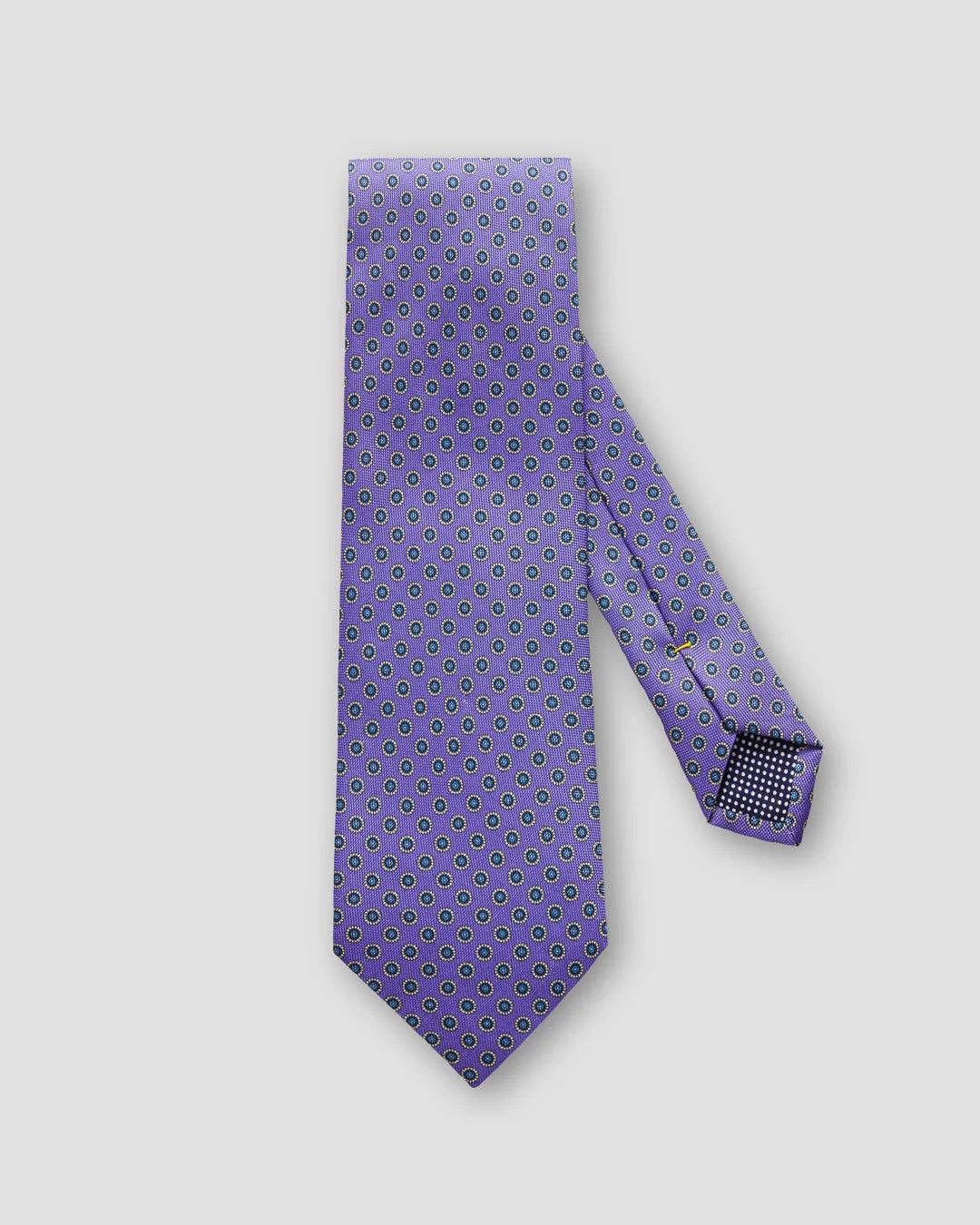 Purple Geometric Silk Tie Eton