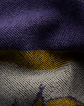 Dark Ivy League Jacquard Wool Scarf