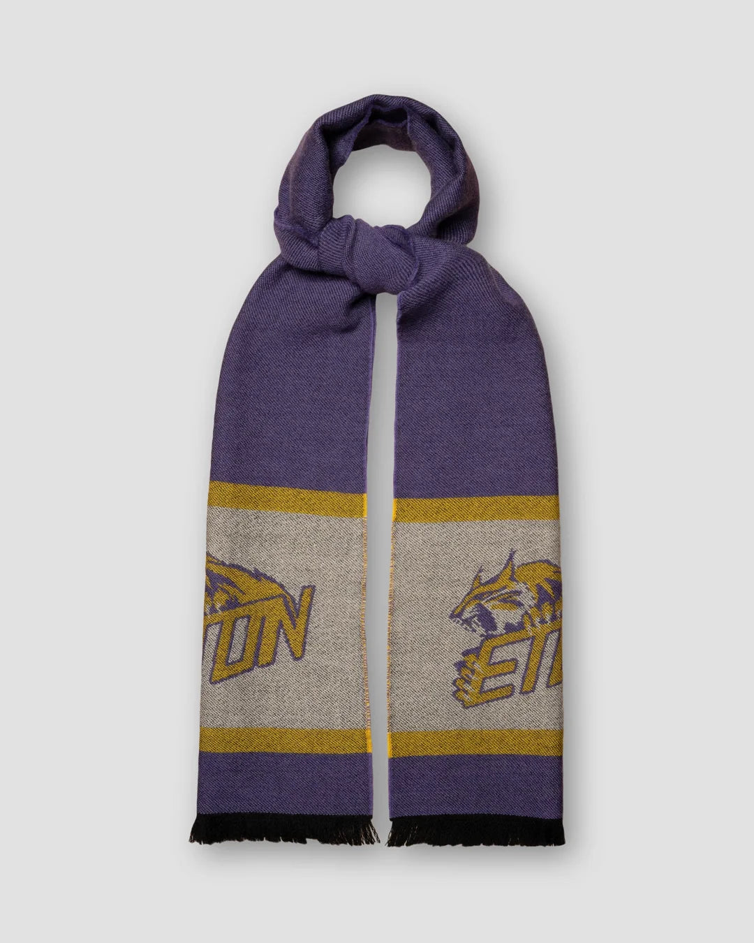 Dark Ivy League Jacquard Wool Scarf