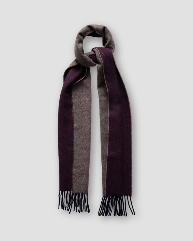 Dark purple wool scarf