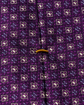 Silk Tie Micro Floral Pattern