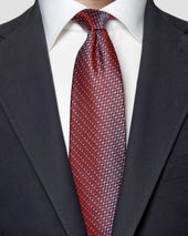 Burgundy Silk Tie