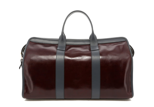 Signature Travel Duffle - Dark Maroon/Battleship Grey - Glossy Tumbled