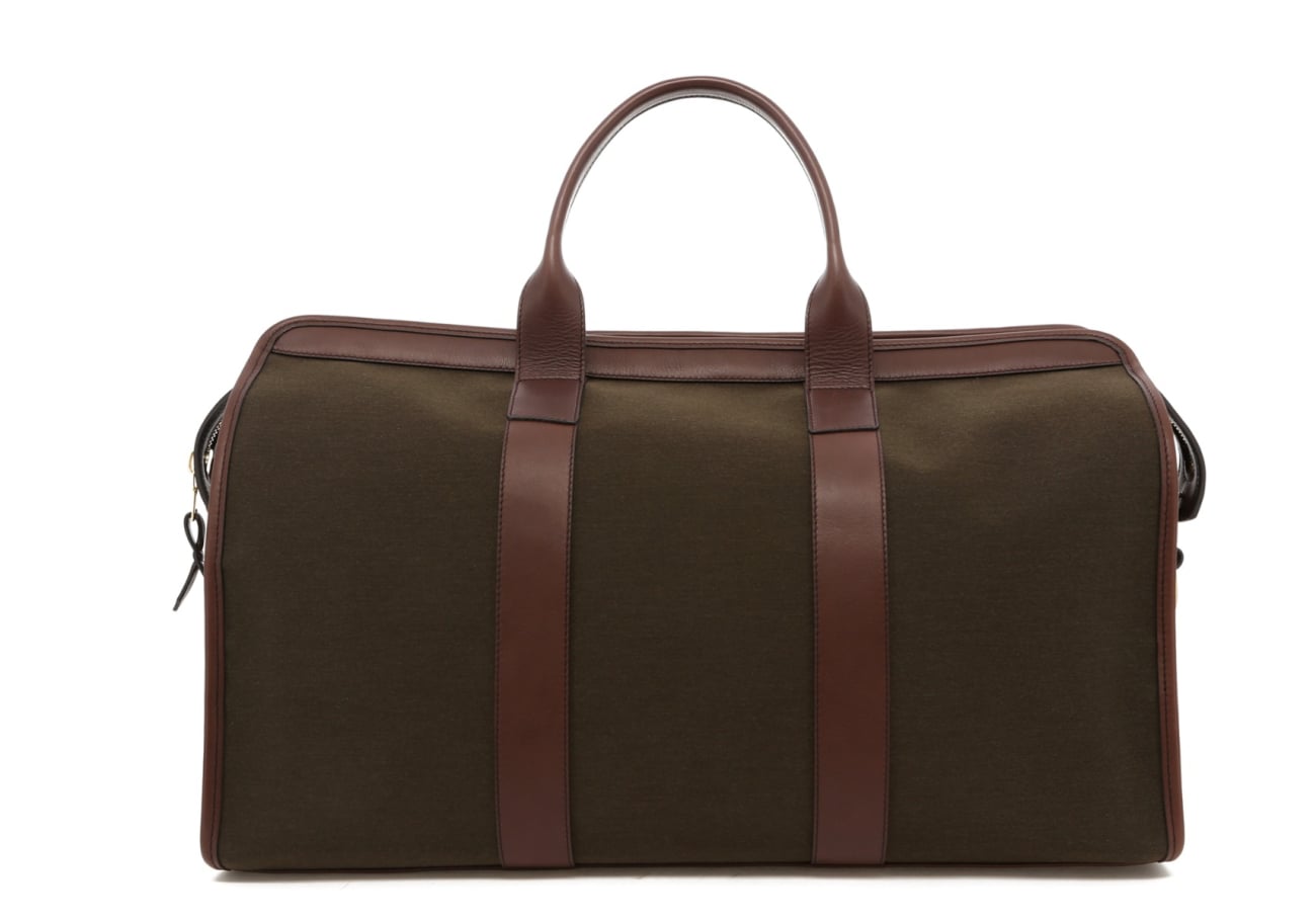 Signature Travel Duffle Dark Chocolate Trim Sunbrella
