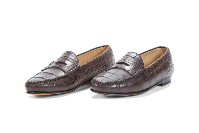 Alligator Leather Cromwell Penny Loafer