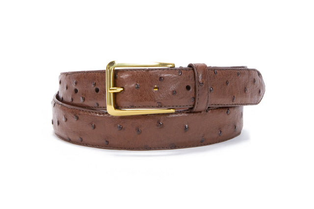 Men's Ostrich Leather Belt