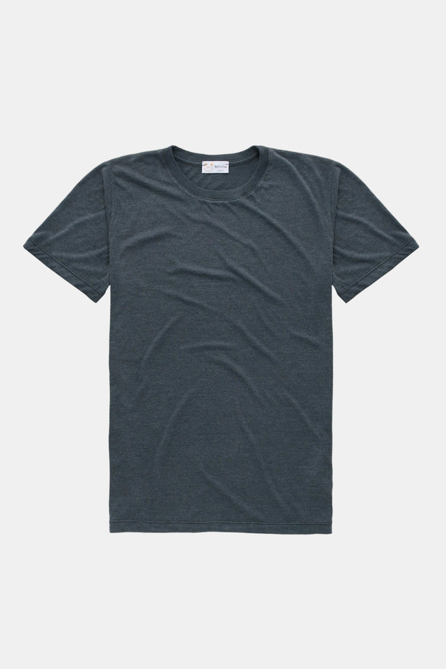 Light Weight Bamboo Sorona Short Sleeve Crew Neck Navy