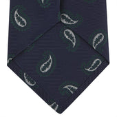 And Forest Green Floating Paisley Silk Tie