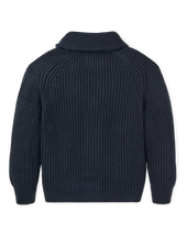 Fisherman Rib Cotton Cardigan