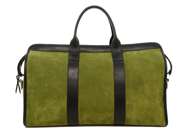 Signature Travel Duffle - Loden Green/Black - Suede