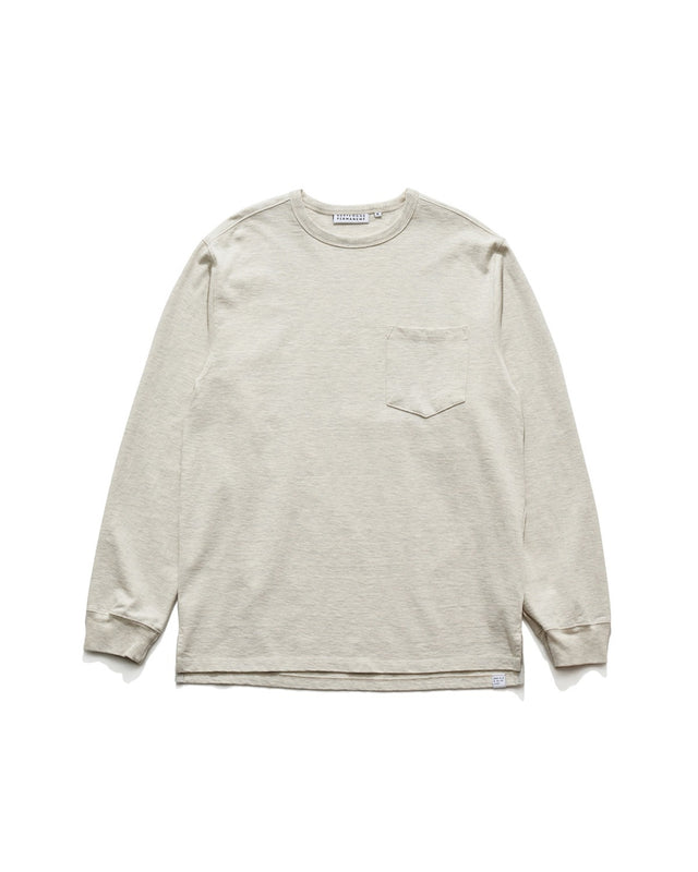 ONE POCKET L/S T-SHIRT / OATMEAL