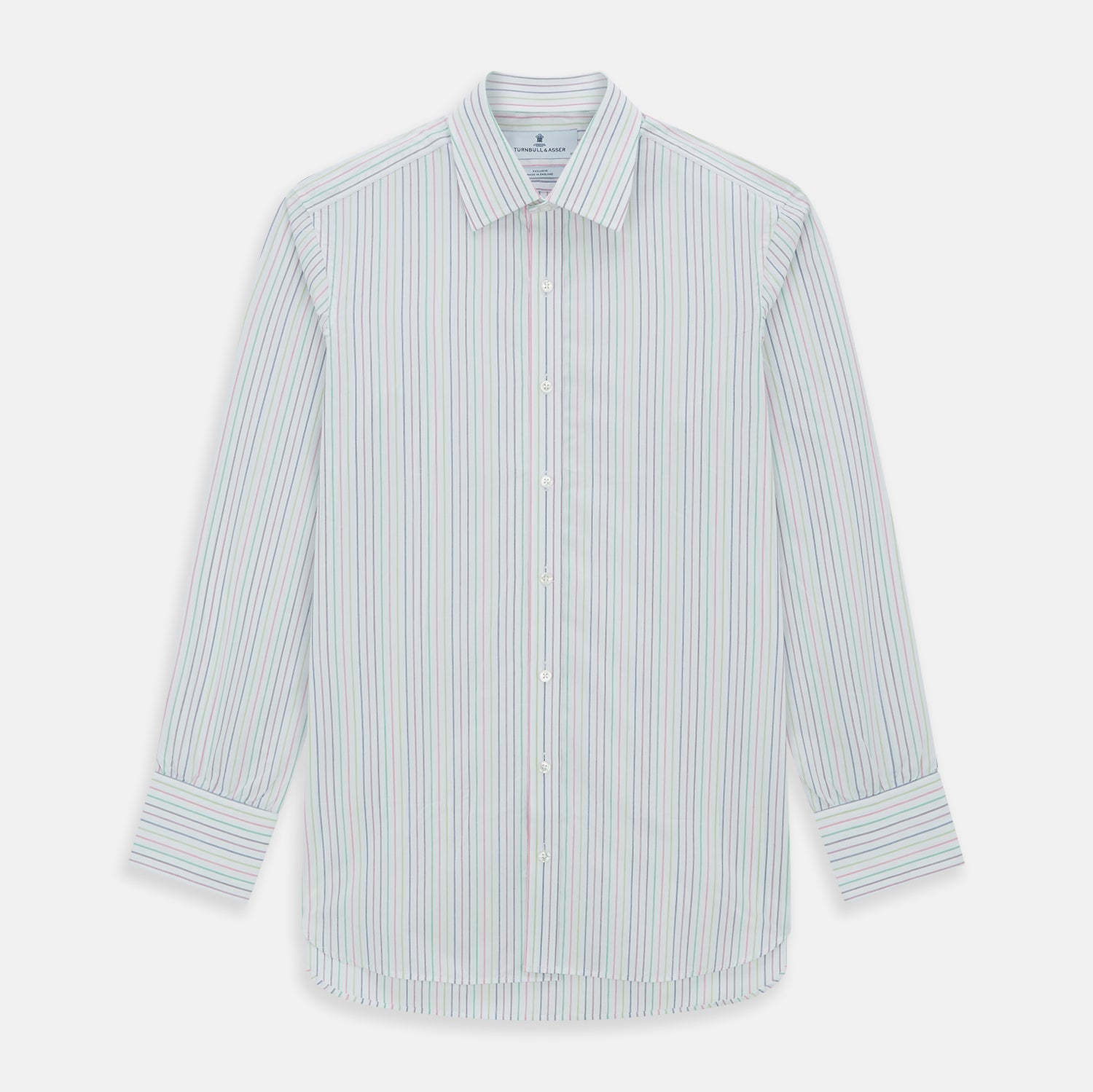 Multicoloured Double Pinstripe Mayfair Shirt