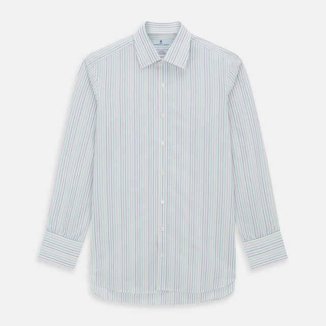Multicoloured Double Pinstripe Mayfair Shirt