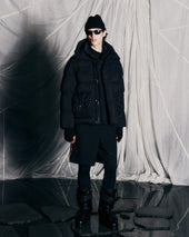 Alpine Tech Hooded Down Parka Black