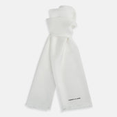 White Silk Scarf
