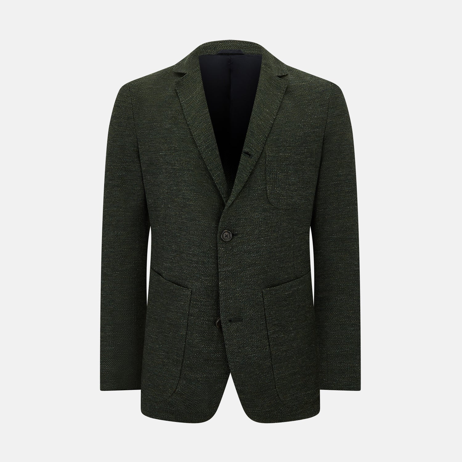 Green Linen Blend Cambridge Blazer