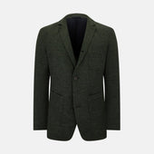 Forest Green Linen Blend Cambridge blazer