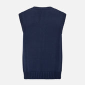Merino V Neck Sleeveless Cardigan