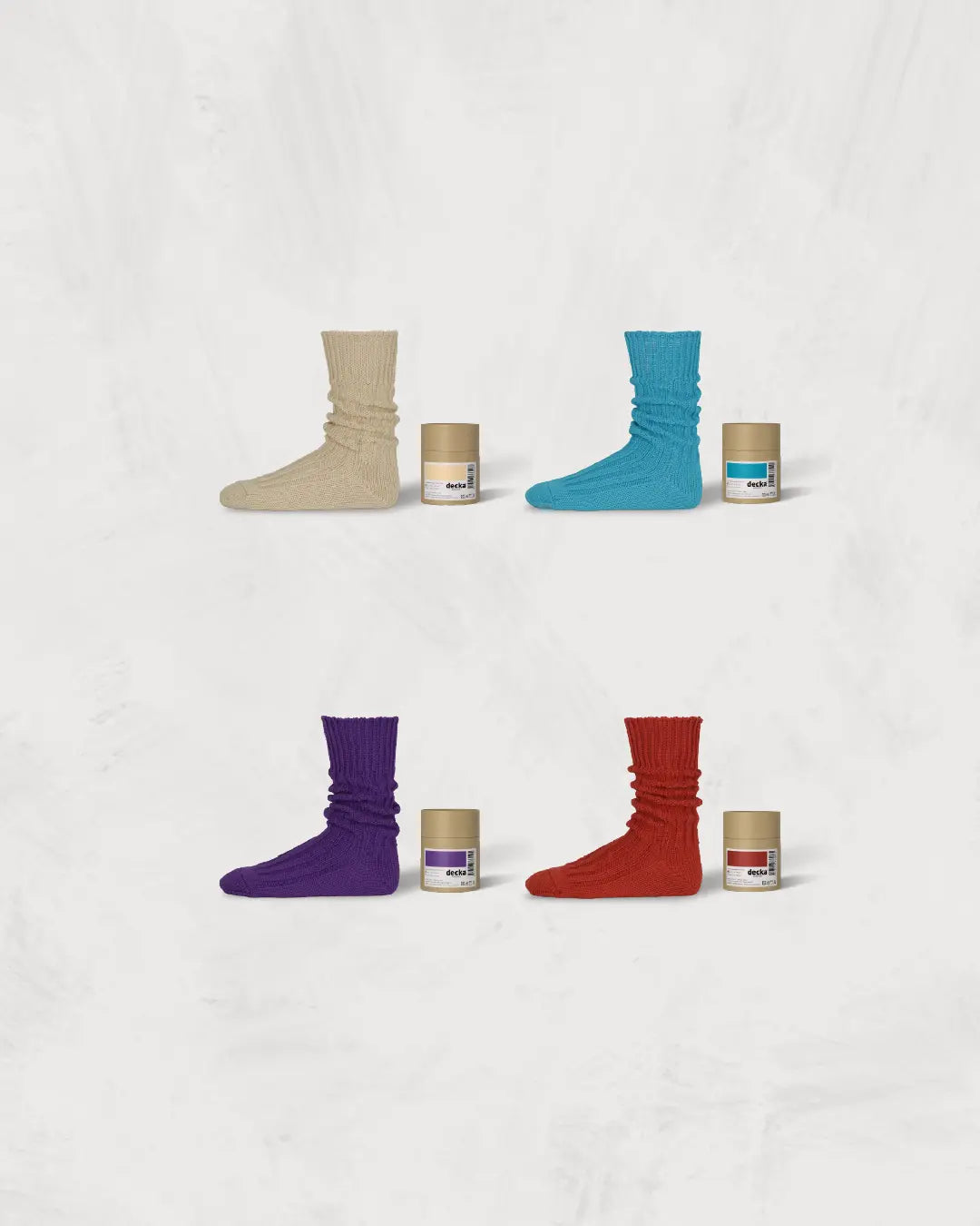 Cased Heavyweight Plain Socks 5th Collection