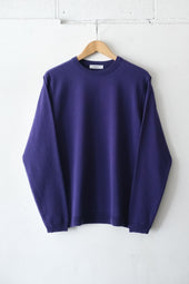 Fujito L S Knit T Shirt Candy Purple Charcoal Directors Web Shop Powered By Base