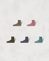 Low Gauge Rib Socks Short Length 2nd Collection