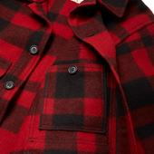 Mackinaw Wool Cruiser Jacket - Red/black Plaid