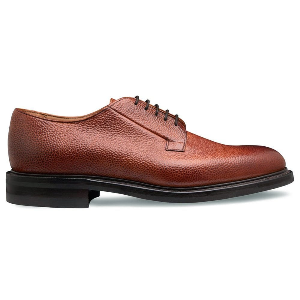 Deal Ii R Derby In Mahogany Grain Leather