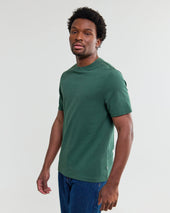 Dean Dark Textured Organic Cotton T Shirt