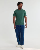 Dean Dark Textured Organic Cotton T Shirt