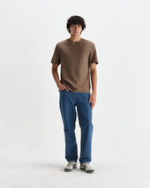 Dean Dusty Textured Organic Cotton T Shirt