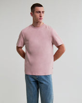 Dean Pink Textured Organic Cotton T Shirt