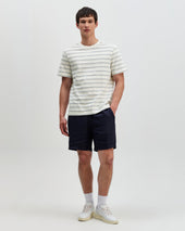 Dean And Blue Stitch Stripe Organic Cotton T Shirt