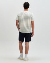Dean And Blue Stitch Stripe Organic Cotton T Shirt