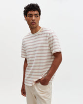Dean And Rust Stitch Stripe Organic Cotton T Shirt