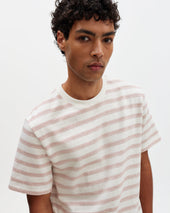 Dean And Rust Stitch Stripe Organic Cotton T Shirt