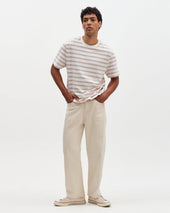 Dean And Rust Stitch Stripe Organic Cotton T Shirt