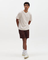 Dean And Rust Stitch Stripe Organic Cotton T Shirt