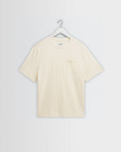 Dean - Ecru Slub Cotton Pocket T-Shirt
