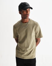 Dean Green Textured Organic Cotton T Shirt