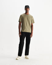 Dean Green Textured Organic Cotton T Shirt